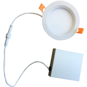 Bulbrite 773211 LED9JBOXDL/4/830/WHRD/D 9W LED 4" RECESSED DOWNLIGHT W/ METAL JBOX WHITE ROUND DIMMABLE 80CRI 3000K 120V