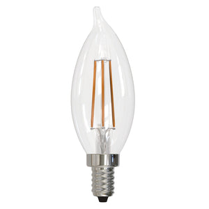 Bulbrite 776859 LED4CA10/27K/FIL/3 4.5W LED CA10 2700K FILAMENT E12 FULLY COMPATIBLE DIMMING