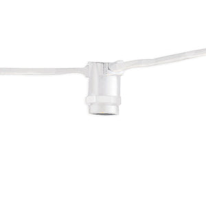 Bulbrite 810050 STRING15/E12/WHITE 25' STRING LIGHT 15 SOCKETS CORD SET E12 WHITE