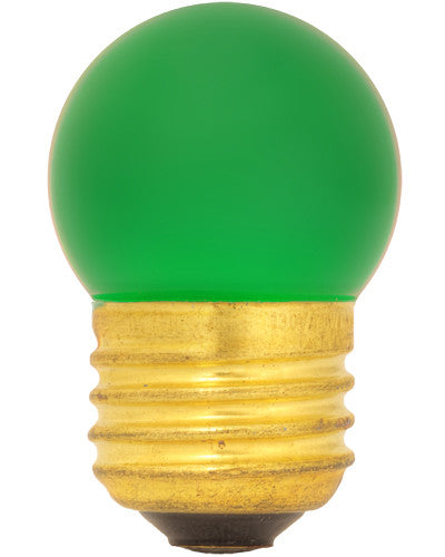 Halco 7024 S11GRN7.5C Standard S11 E26 Base Green Scoreboard Bulb