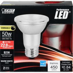 Replacement for FEIT PAR20/830/LEDG11/2 450 Lumen 3000K Dimmable LED PAR20 - NOW PAR20DM/930CA