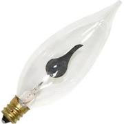 Halco 2502 CFC3/130V Clear Flicker Flame Bulb E12 Base