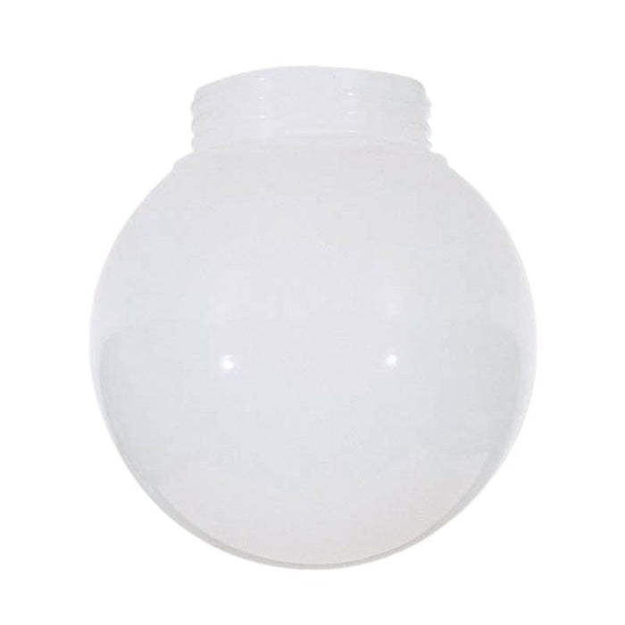 Satco 50-727 Lexan White Ball 6 in. Diameter 3-11/64 in. Screw Fitter