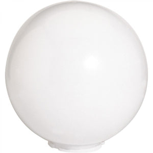 Satco 50-784 White Acrylic Globe 10 in. Diameter 4 in. Fitter