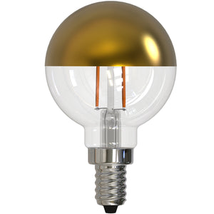 Bulbrite 776921 LED2G16/27K/FIL/HG/3 2.5W G16 E12 2700K