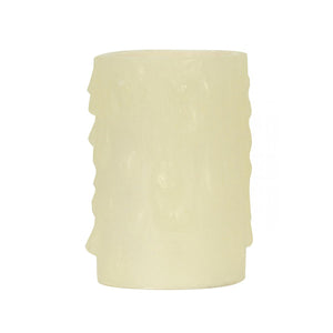 Satco 80-1971 Bee's Drip (Bee's Wax) Candelabra Base Ivory Finish 7/8" Inside Diameter 1-5/32" Outside Diameter 40W Max 1-5/8" Height