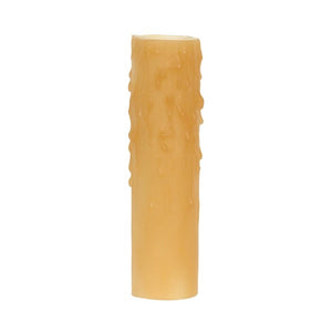 Satco 80-1976 Bee's Drip (Bee's Wax) Candelabra Base Amber (Honey) Finish 7/8" Inside Diameter 1-5/32" Outside Diameter 40W Max 4" Height