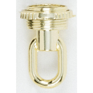 Satco 90-1164 3/8 IP Screw Collar Loop With Ring Brass Plated