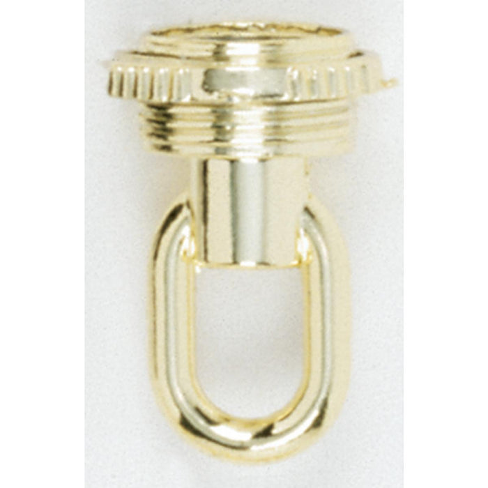 Satco 90-1164 3/8 IP Screw Collar Loop With Ring Brass Plated