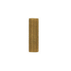 Satco 90-1185 1/8 IP Solid Brass Unfinished 1" Length 3/8" Wide