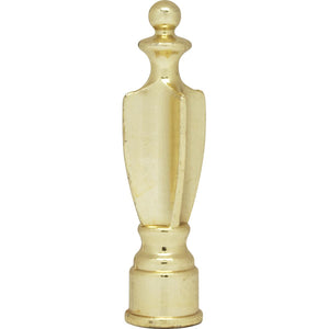 Satco 90-135 Spindle Finial 2-1/4" Height 1/8 IP Polished Brass Finish