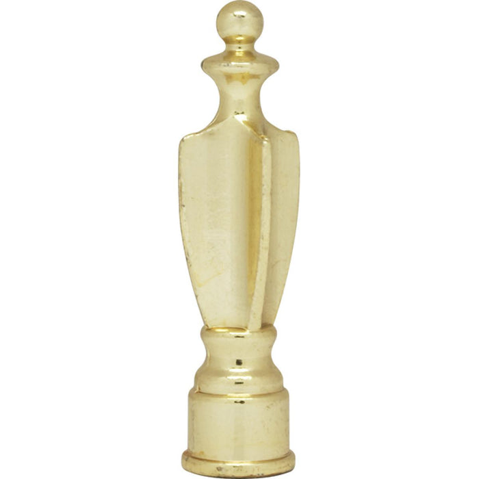 Satco 90-135 Spindle Finial 2-1/4" Height 1/8 IP Polished Brass Finish