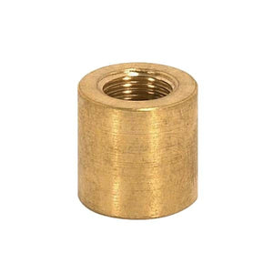 Satco 90-2156 Brass Coupling Unfinished 5/8" Long 5/8" Diameter 1/4 IP