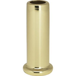 Satco 90-2195 Flanged Steel Neck 2" Height 7/8" Bottom Brass Plated Finish