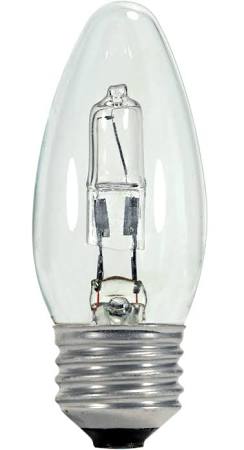 Replacement for Satco S2443 43ETC/HAL/120V/E26 2/CD 43W Halogen Torpedo Clear E26 - 2 PACK - NOW LED S21837